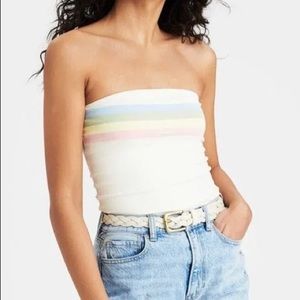 Rainbow Tube Top